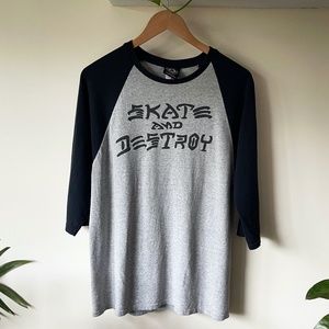 Vintage Thrasher Raglan (Skate and Destroy)